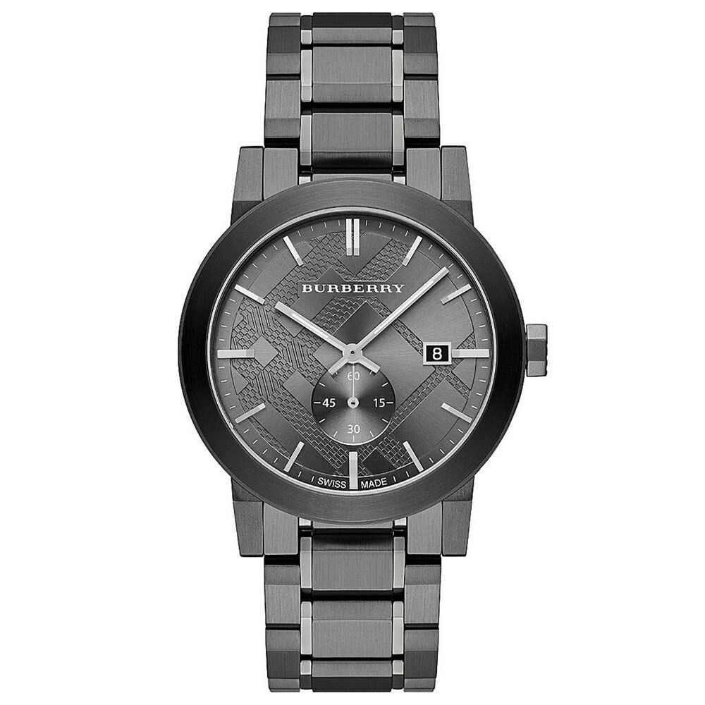 Burberry BU9902 Die City Waffenmetall ZifferblattStahl Herren Uhr Burberry BU9902 Die City Waffenmetall ZifferblattStahl Herren Uhr